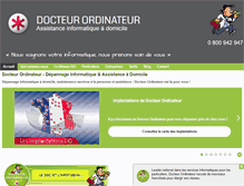 Tablet Screenshot of docteurordinateur.com